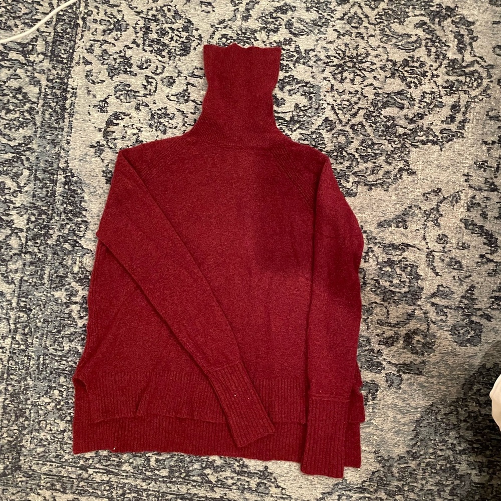 Jcrew Womens maroon turtleneck